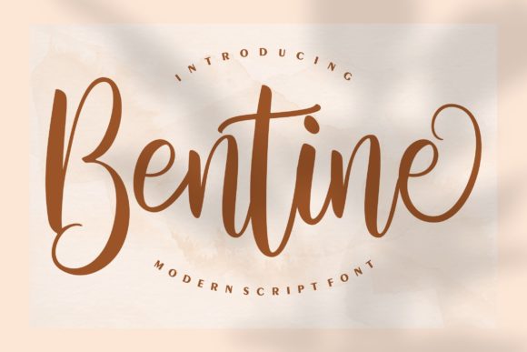 Bentine Script: A Sweet Calligraphy Font for Elegant Designs