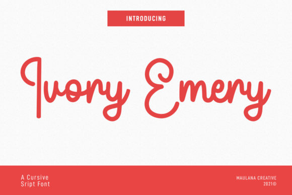 Ivory Emery Script: The Clean Cursive for Modern Branding