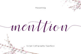 Menttion Script: A Handwritten Font with Designer Swashes