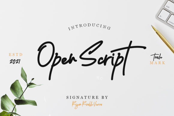 Open Script: A Charming Font for Creative Projects