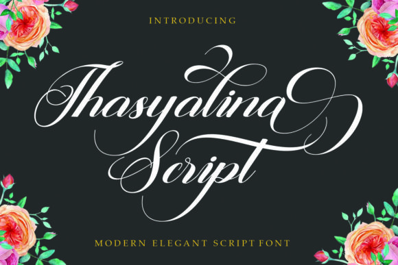 Thasyalina Script: The Thin-Lettered Font for Graceful Designs