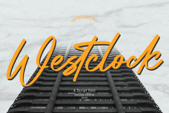 Westclock Script: Sophisticated Script for Modern Designers